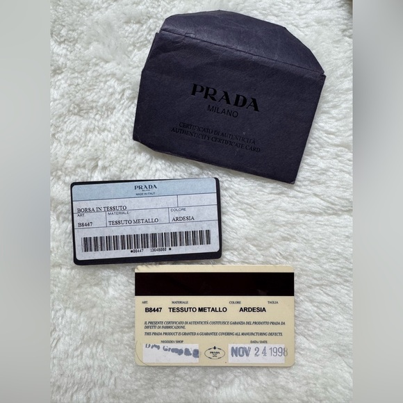 Authentic Prada Silver and Gray Shoulder Bag - Picture 16 of 16